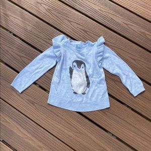 Gap toddler girl penguin sweater- 2T